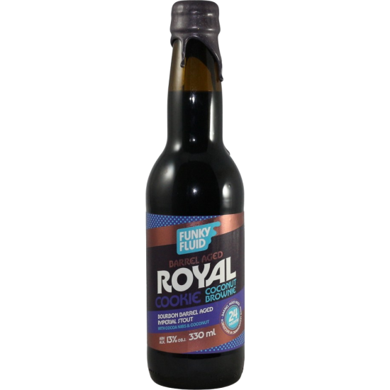 Barrel Aged Royal Cookie Coconut Brownie